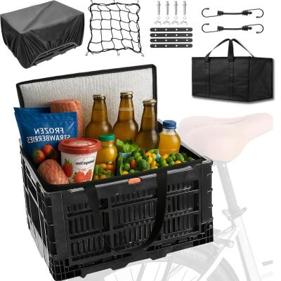 Panier � V�lo Montagne Suspendu Mont� � l'Arri�re Plastique 40x30x22 cm