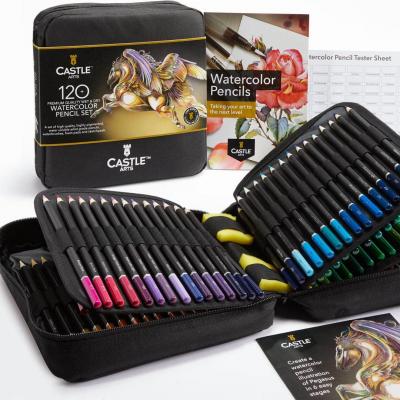 Crayons Aquarelle avec Suppl�ments Pigments Vibrants de Qualit� Bois Lot de 120