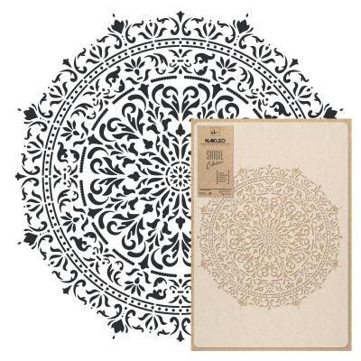 Grand Pochoir de Peinture Mandala Diam�tre 56 cm Glamour Polypropyl�ne