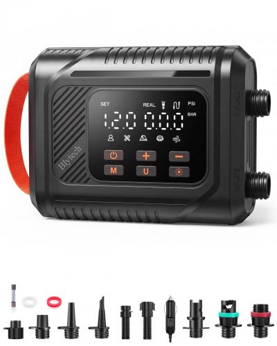 Gonfleur Paddle �lectrique 20 PSI Pompe Sup Haute Pression Portable Noir