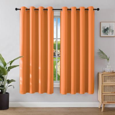 Rideau Occultant 2 Pi�ces L 106 x H 158 Rideau Thermique Isolant Orange Anti