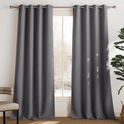 Lot De 2 Rideau Occultant Thermique Isolant anti Froid Et Chaleur 140X240 (Lxh)