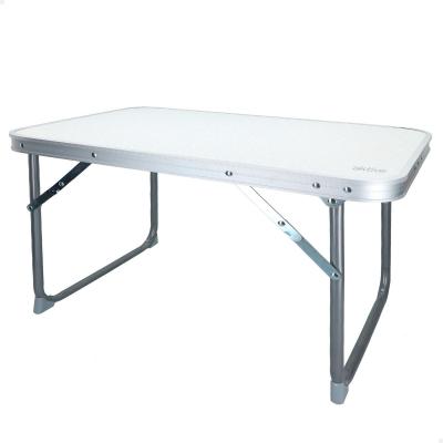 Table Basse Pliante 60x40x40 cm Blanche Pique nique Mobilier Jardin Alliage