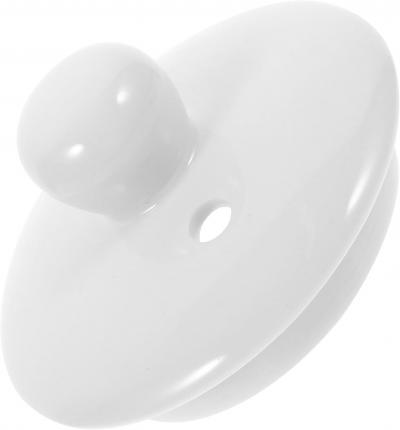 Accessoire Pour Th�i�re En C�ramique Blanc Pur, Couvercle De Bouilloire Bord Lis
