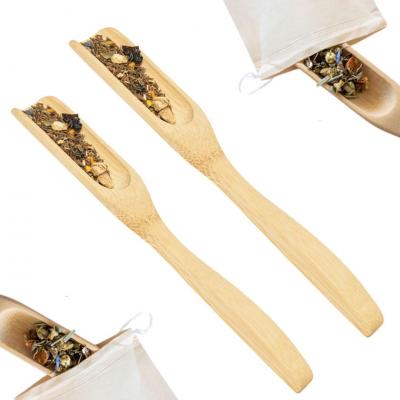 Lot De 2 Cuill�res � Th� En Bambou | Cuill�res Doseuses En Bambou Pratique Et Du
