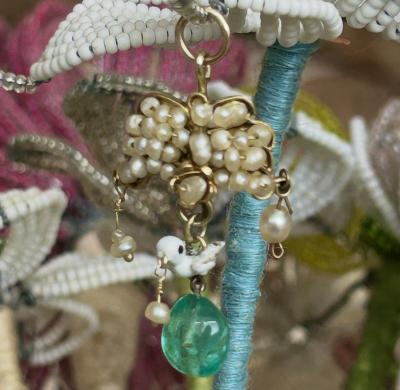 Pendentif Saint Esprit ancien Renaissance or 14k antique holly Spirit pendant