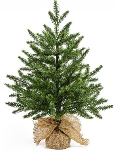 60CM Mini Sapin de No�l Artificiel Petit D�cor� Pe   Vert Plastique