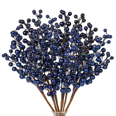 Branches de Baies Artificielles D�coration de No�l Dor� Lot de 6