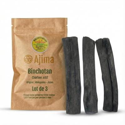 Binchotan Charbon Actif Eau   Baton De Charbon Bio Purificateur D'Eau Naturel X3