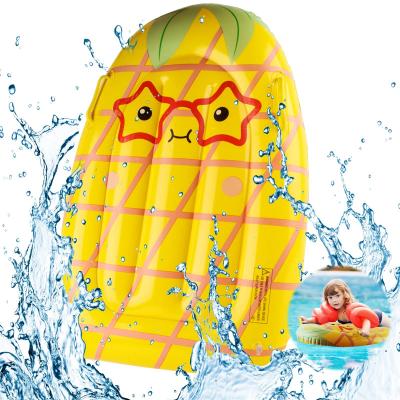 Planche de Surf Gonflable Piscine Bodyboard Enfant Jaune 75x50cm
