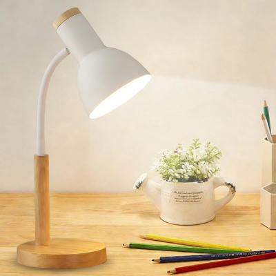 Blanc Lampe de Bureau pour Enfant de Lecture LED 40 x 15 cm M�tal et Bois