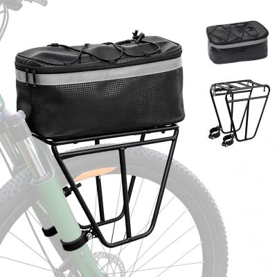 Porte bagages Avant de V�lo en Acier Universel pour Roue Noir Acier Inoxydable