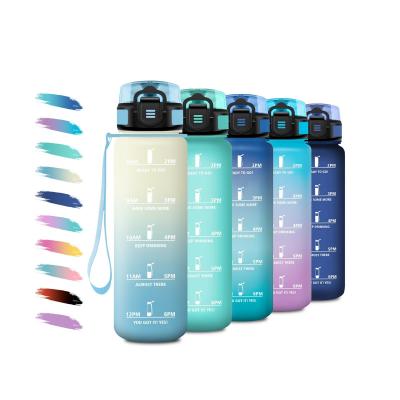 Bouteille d'Eau 500 ml Gourde Motivation avec Marqueur de Temps �tanche