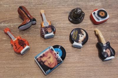 8 feves  johnny hallyday pour 5 articles achet�s frais de port offert