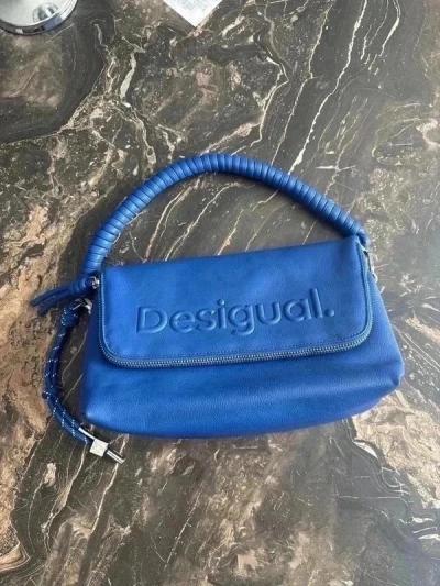 Sac � mains bandouli�re Desigual bleu Tr�s bon �tat