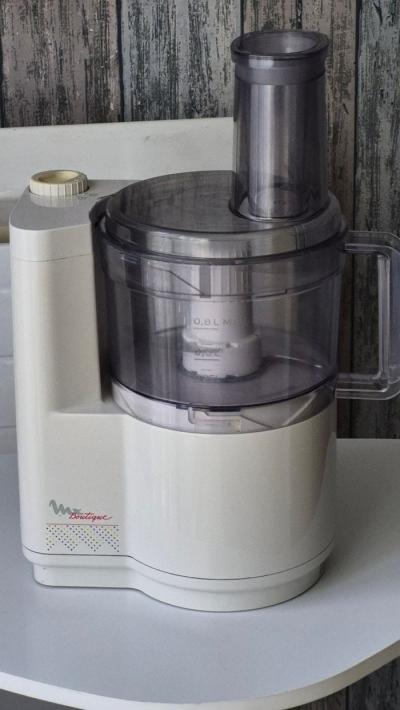 Moulinex Boutique robot de cuisine 2 vitesses blanc-gris   bol