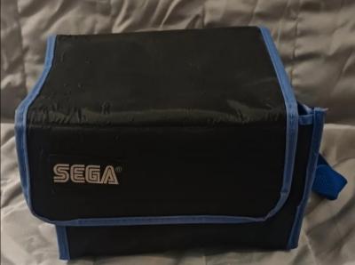 SEGA Sacoche de transport pliable Mega Drive, sac de rangement jeux noir-bleu