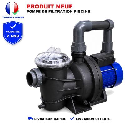 Pompe De Filtration Piscine �lectrique 1200 W Bleu Bassin Couvercle Transparent