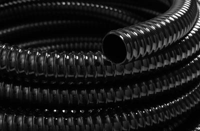 Tuyau en Spirale de 50 mm de Diam�tre pour Bassins Noir Tuyauterie