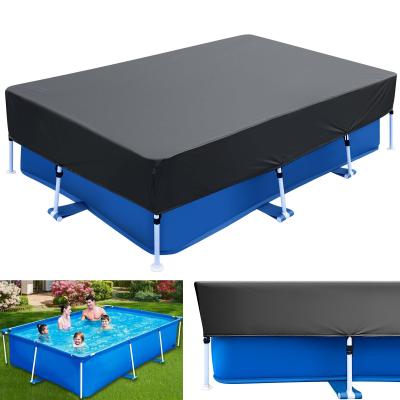 B�che de Piscine Rectangulaire 2 x 3 m 300 x 200 cm Noir