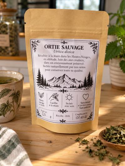 Tisane d ortie sauvage des Hautes Vosges   R�colt�es et s�ch�es � la main