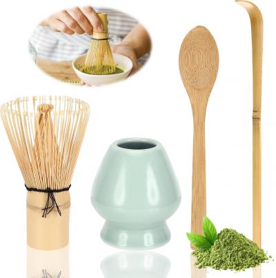 4 Pi�ces Set De Matcha Avec Fouet Cuill�re � Th�, Fouet Chasen, Kit Matcha, Foue