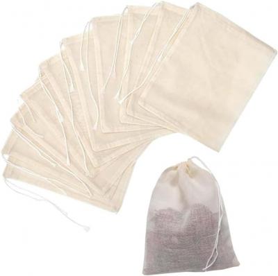 30 Pi�ces Sachets � �pices En Coton Avec Cordon, Sachet De Th� R�utilisable, En