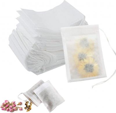 Lot De 100 Sachets De Th� 6 X 8 Cm, Filtre � Th� Avec Cordon De Serrage, R�utili