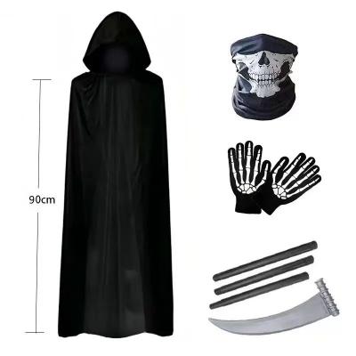 D�guisement fantaisie Halloween fant�me faucheuse adulte-enfant tenue robe de mort Royaume Uni