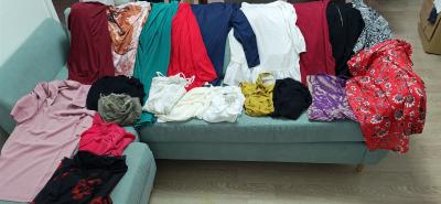 Lot  21 Pcs hauts Blouse, Robe, chemises femme assortis, tailles Diff�rentes...