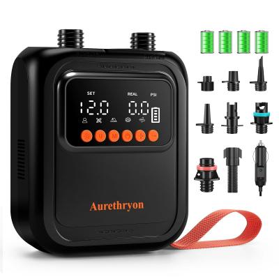 Rechargeable Gonfleur Paddle Electrique Pompe Portable 20 PSI Couchage Noir