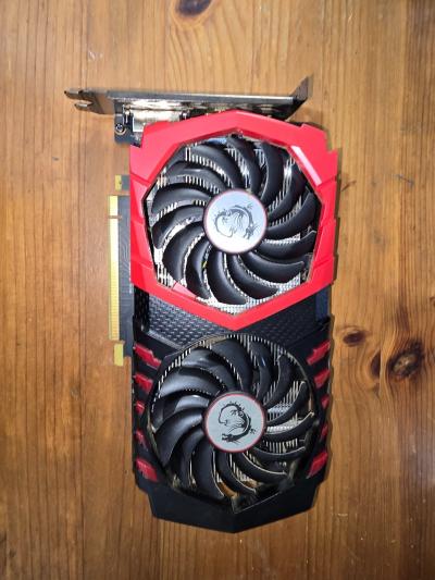 Carte Graphique MSI GeForce GTX 1050 Ti Gaming X 4GB. Tr�s bon Etat.