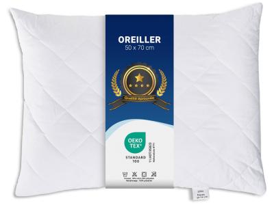 Oreiller Confortable 50 x 70 cm avec Fermeture �clair Classiques Linge