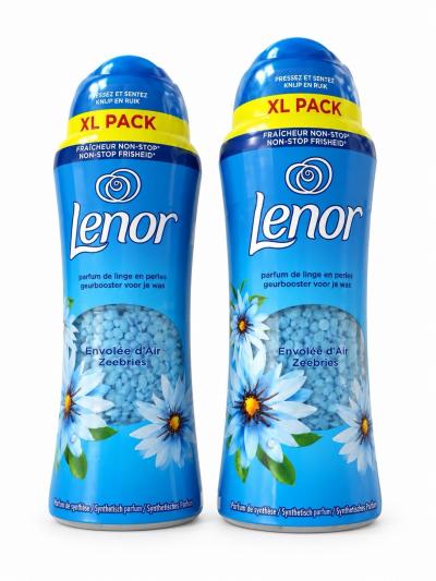 Lenor Envol�e d'Air perles parfum�es linge booster Freshure XL 495 g lot de 2.