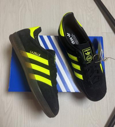 Adidas Gazelle Indoor JR3841 Core Black Solar Yellow   Neuve Bo�te | Plusieurs T