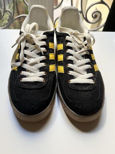 Adidas X Gucci Gazelle Monogramme GG noir