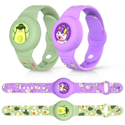 Bracelet R�glable Compatible avec AirTag Silicone Licorne   Avocat 130 165 mm