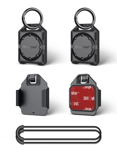 �tui Coques de Protection S�curis�es pour AirTag avec Porte cl�s H�llen