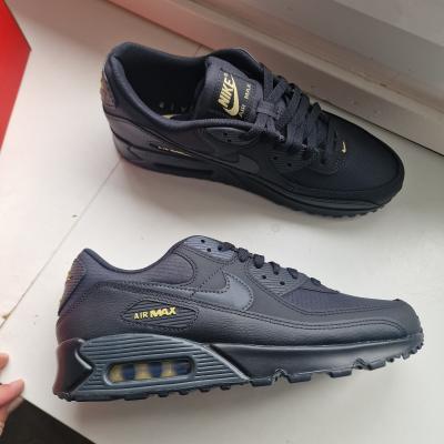 Nike Air Max 90 Noir-Dor� Homme Baskets EU 44 UK 9 US 10 IB7680 001