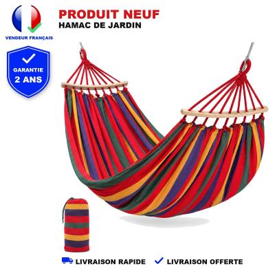 Hamac De Jardin Portable Toile Ray�e Camping Voyage Ext�rieur Lit Suspendu