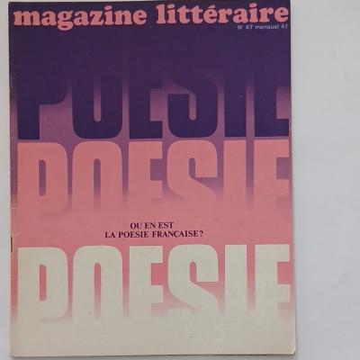 Magazine Litt�raire n�107   O� en est la Po�sie Fran�aise    D�cembre 1970