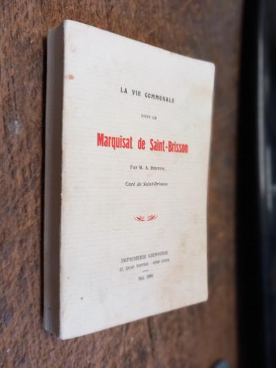 la vie communale dans le marquisat de Saint Brisson par Berton