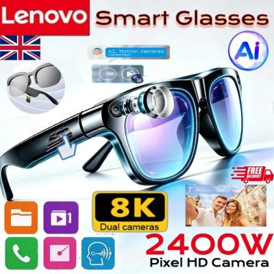 Lunettes Intelligentes AI avec Cam�ra 8K HD Enregistrement Vid�o Bluetooth Audio Smart Eyewear