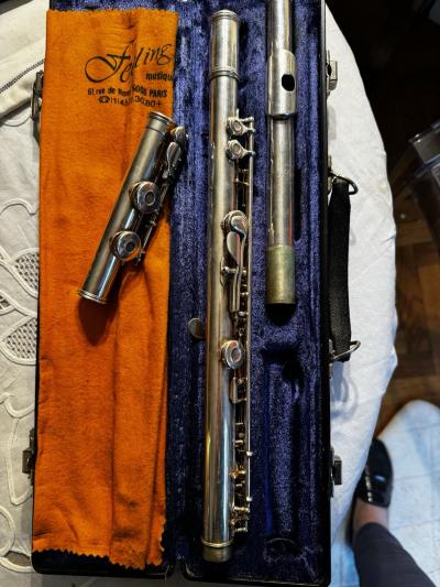 Haynes 3E Fl�te traversi�re Elkhart IND, Gemeinhardt, instrument en �tui