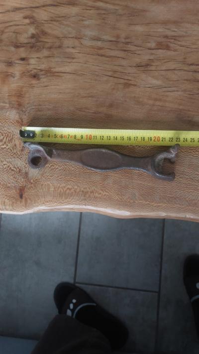 Ancienne cl� - poign�e de cuisini�re � bois ou charbon   Fonte   Vintage