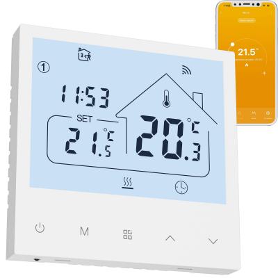 Thermostat WiFi pour Chauffage au Sol � Eau d'Ambiance Programmable Plastique