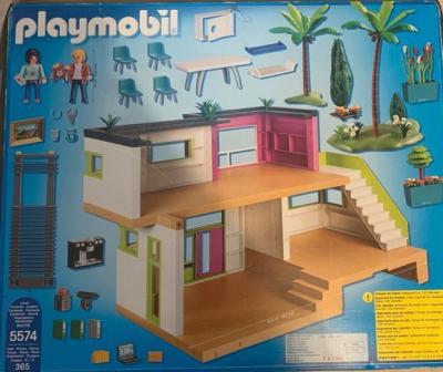 PLAYMOBIL 5574 Maison moderne-Villa avec mobilier   pack-set complet (lot)