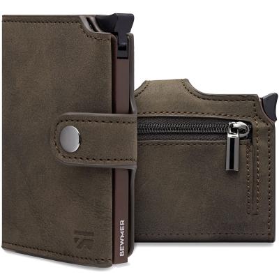 v2 Portefeuille Homme&Femme en Similicuir avec Protection RFID Anticlonage Uni