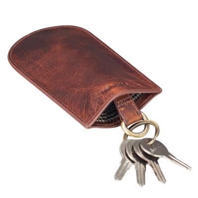'Toby' Pochette Porte Cl� Cuir pour Hommes Femmes Mini Portefeuille Vintage �tui