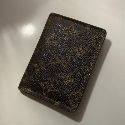 Louis Vuitton Portefeuille bifold cuir monogramme marron 2 fen�tres ID